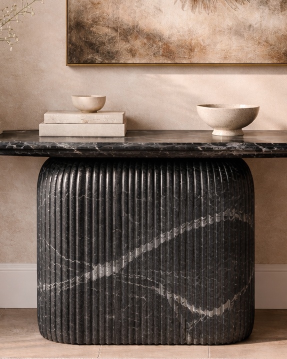Ebon Crest Console Table - View 2