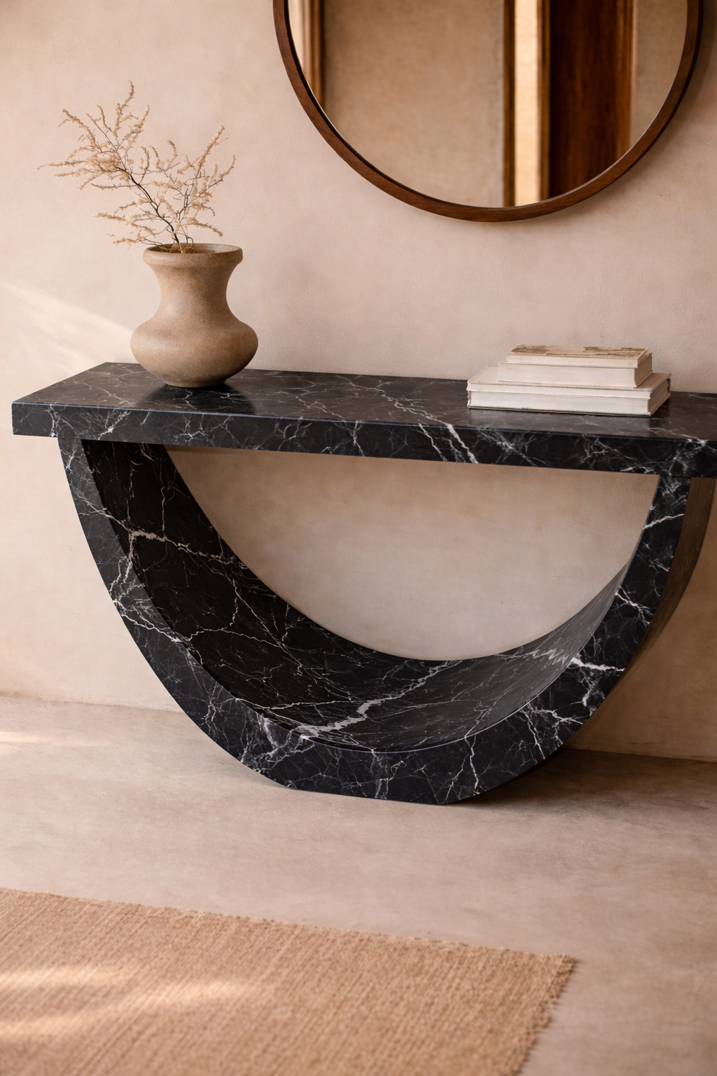 Half-Moon Arch Console Table - View 2