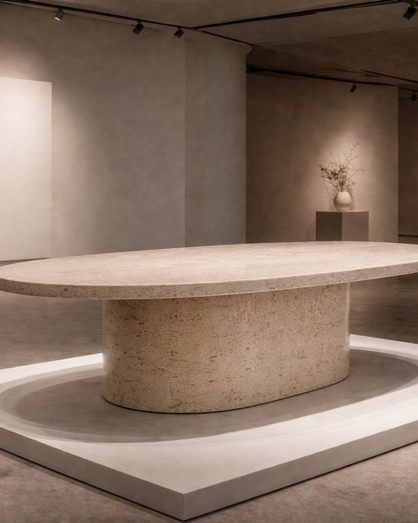 Ellipse Core Stone Table - View 2
