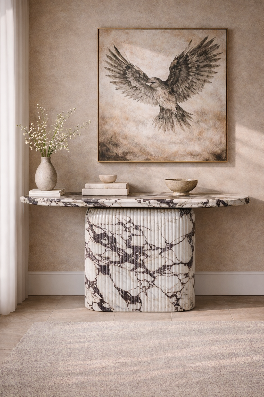 Ebon Crest Console Table