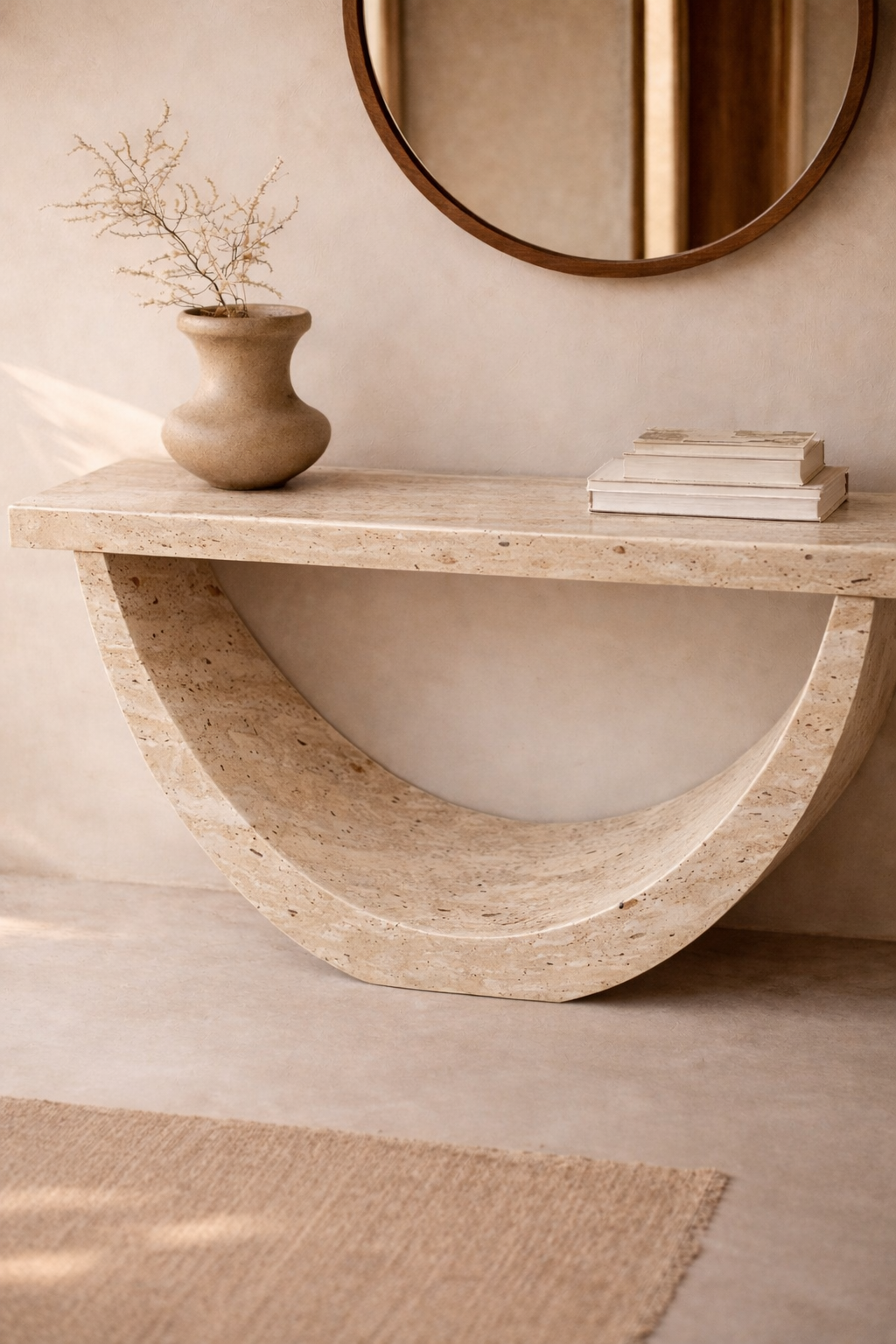 Half-Moon Arch Console Table - View 2