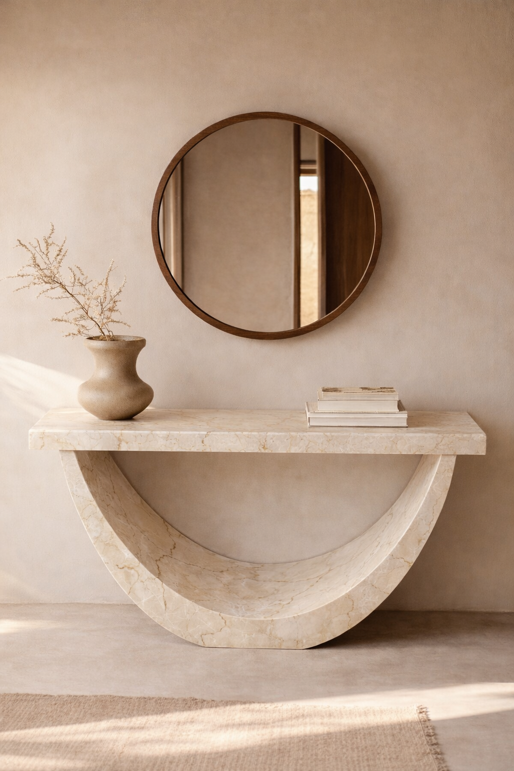 Half-Moon Arch Console Table