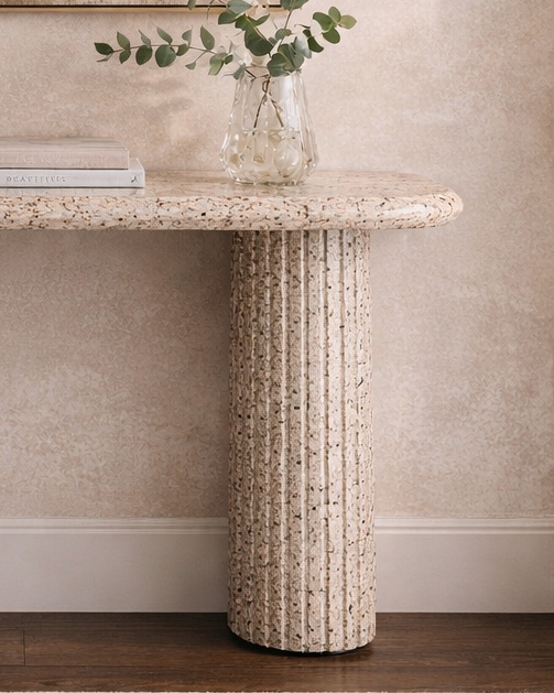 Vertico Fluted Console Table - View 3