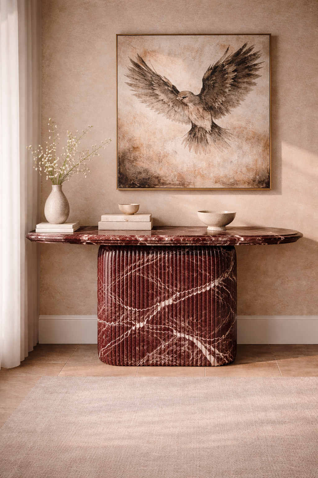 Ebon Crest Console Table