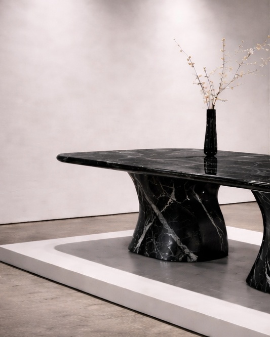 Serpentine Base Dining Table - View 3