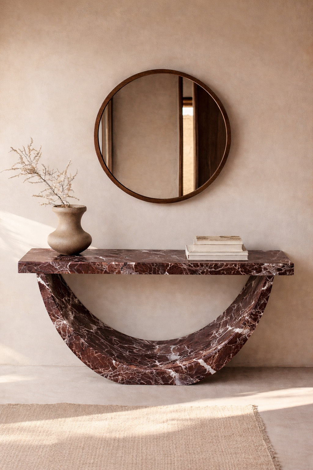 Half-Moon Arch Console Table