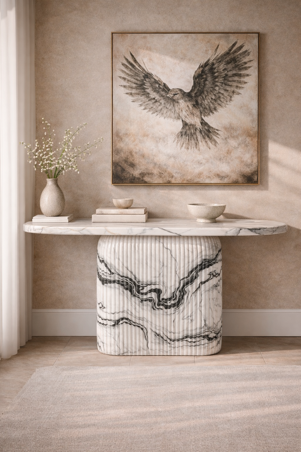 Ebon Crest Console Table