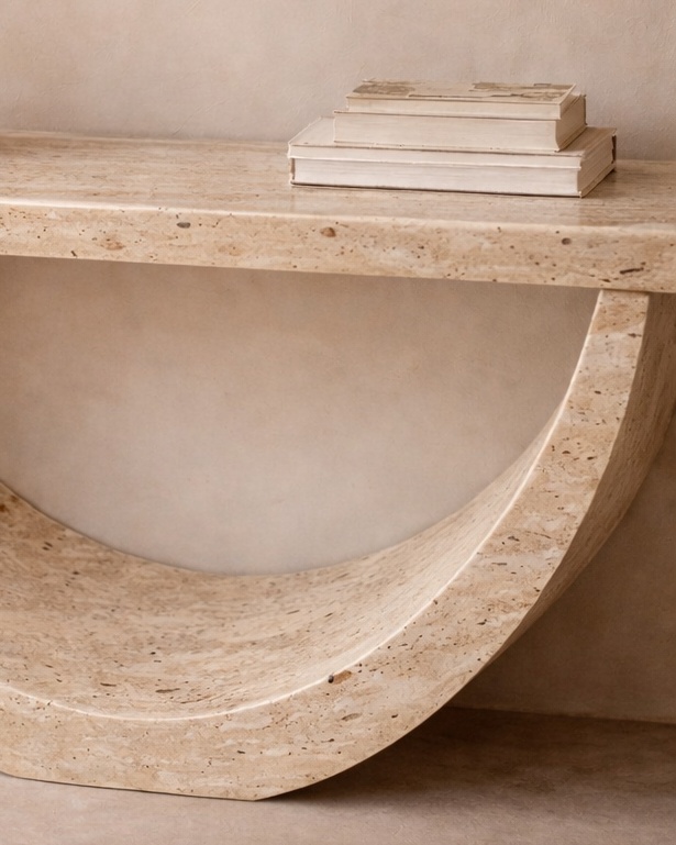 Half-Moon Arch Console Table - View 3