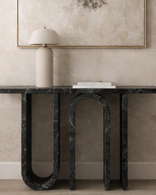 Symmetry Arc Console Table - View 2