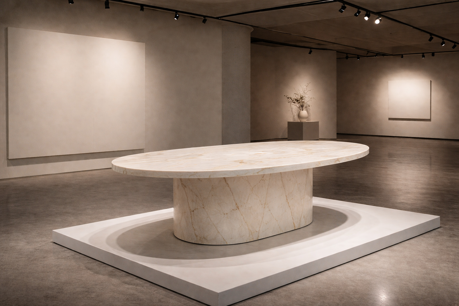 Ellipse Core Stone Table