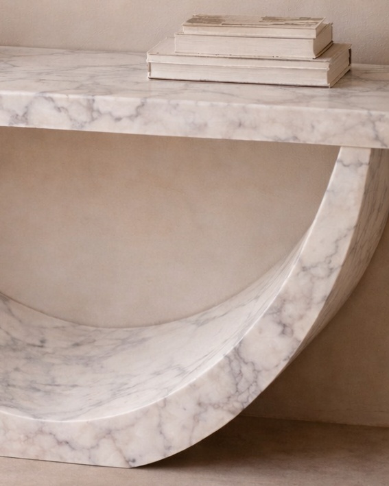 Half-Moon Arch Console Table - View 3