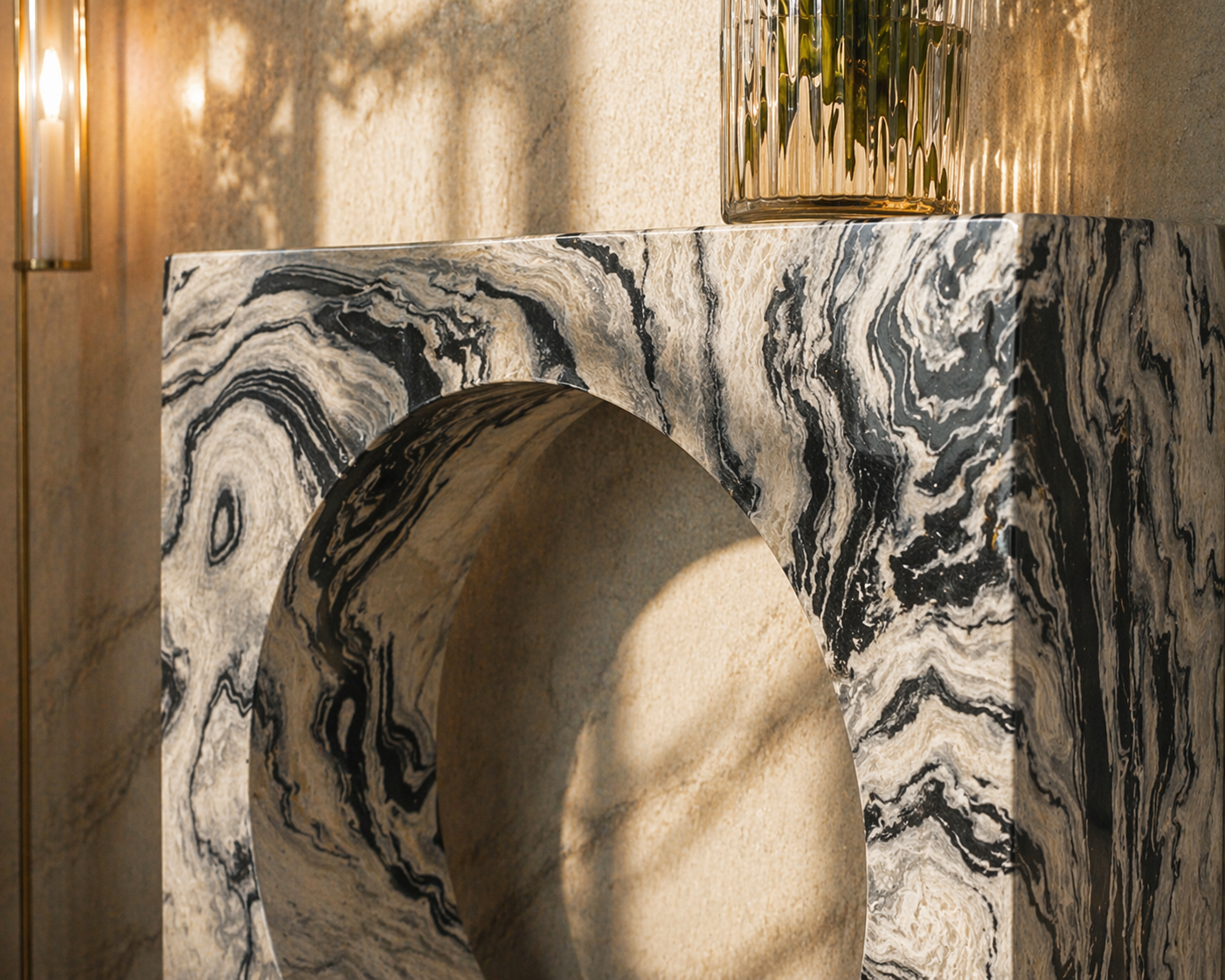 Aurelia Ring Stone Console - View 2