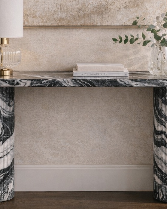 Vertico Fluted Console Table - View 2