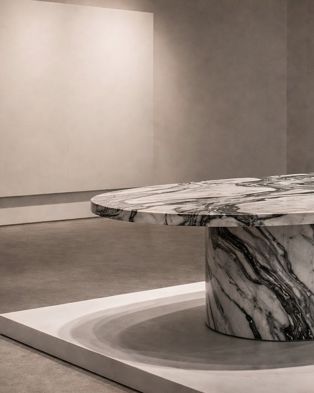 Ellipse Core Stone Table - View 3