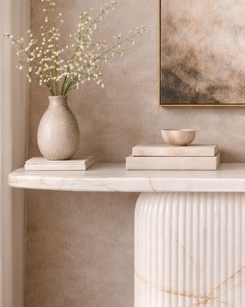 Ebon Crest Console Table - View 3