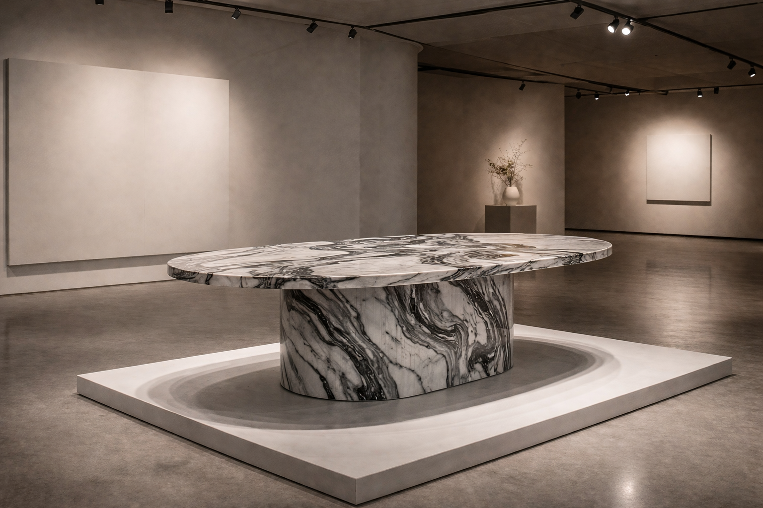 Ellipse Core Stone Table