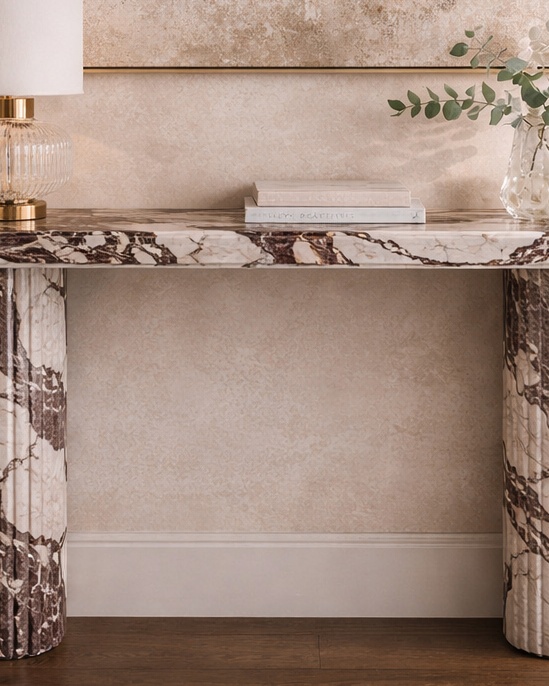 Vertico Fluted Console Table - View 2