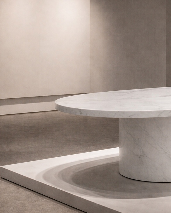 Ellipse Core Stone Table - View 3