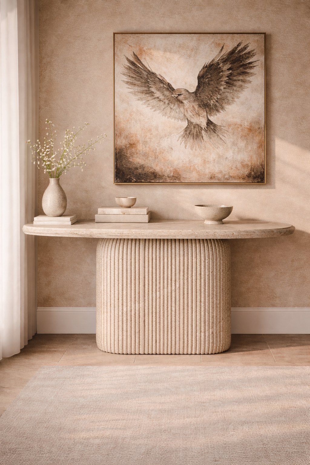 Ebon Crest Console Table