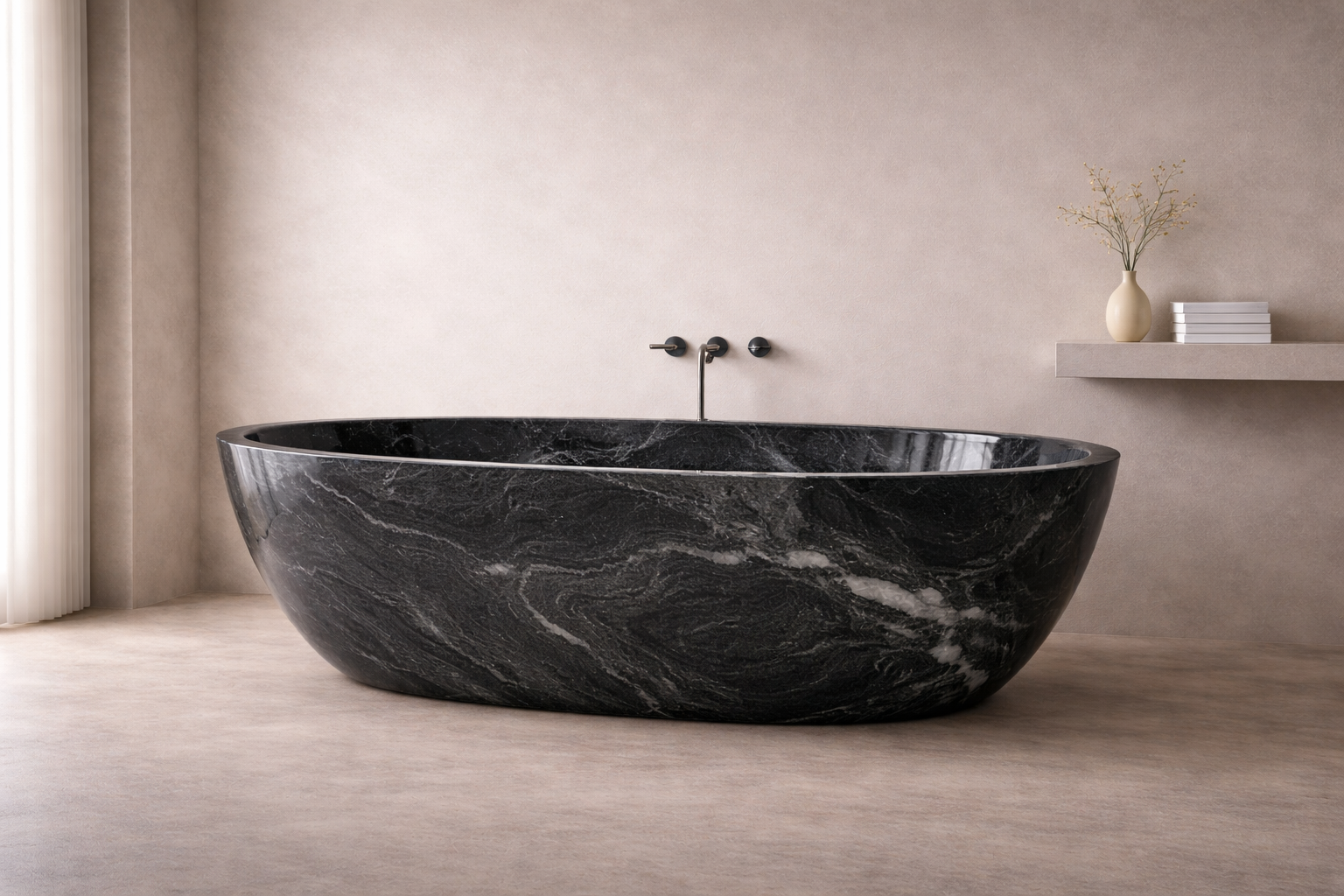 Rustica Oval Soaking Bath - View 2