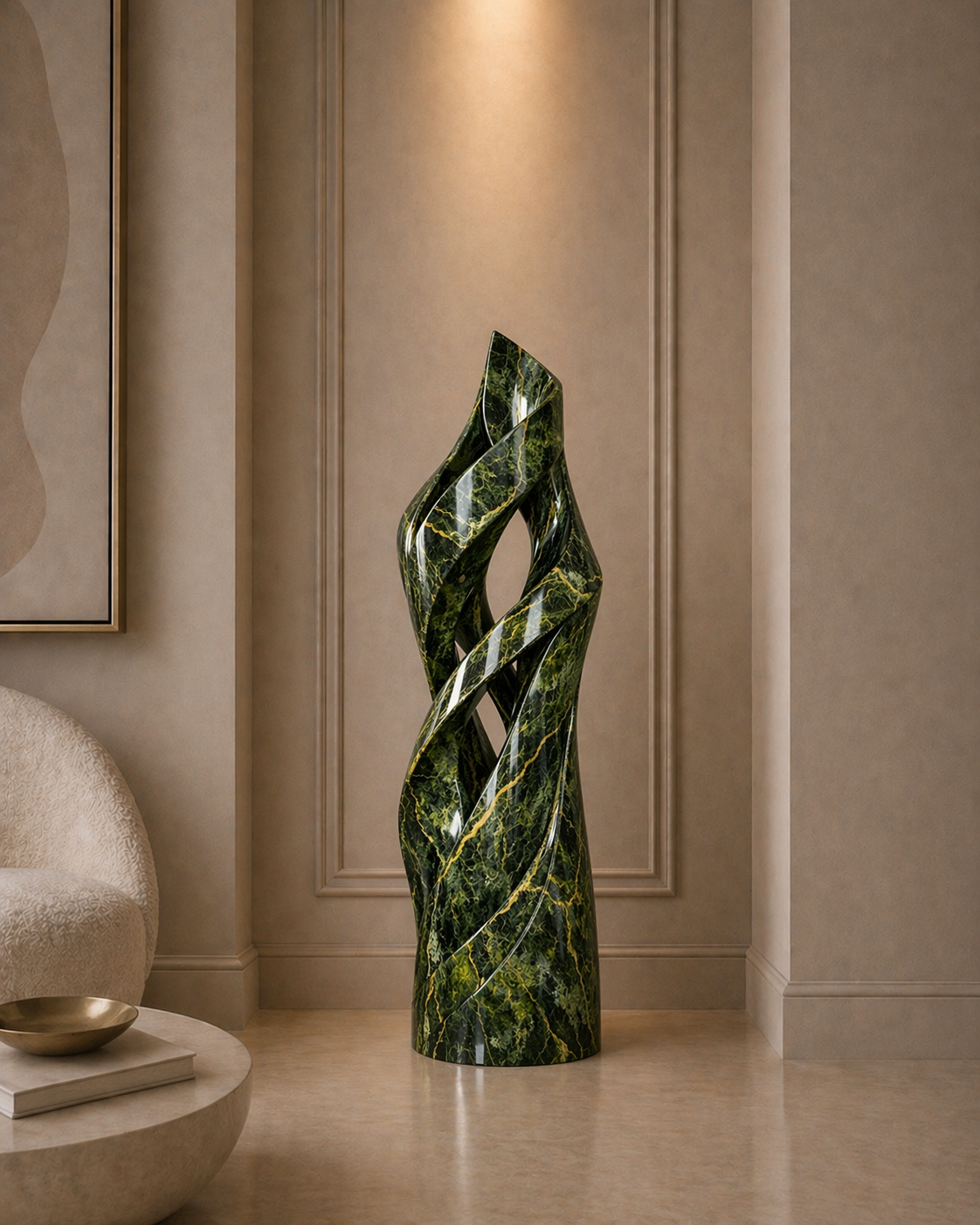 Noctra Infinity Column - Aurelian green Vein
