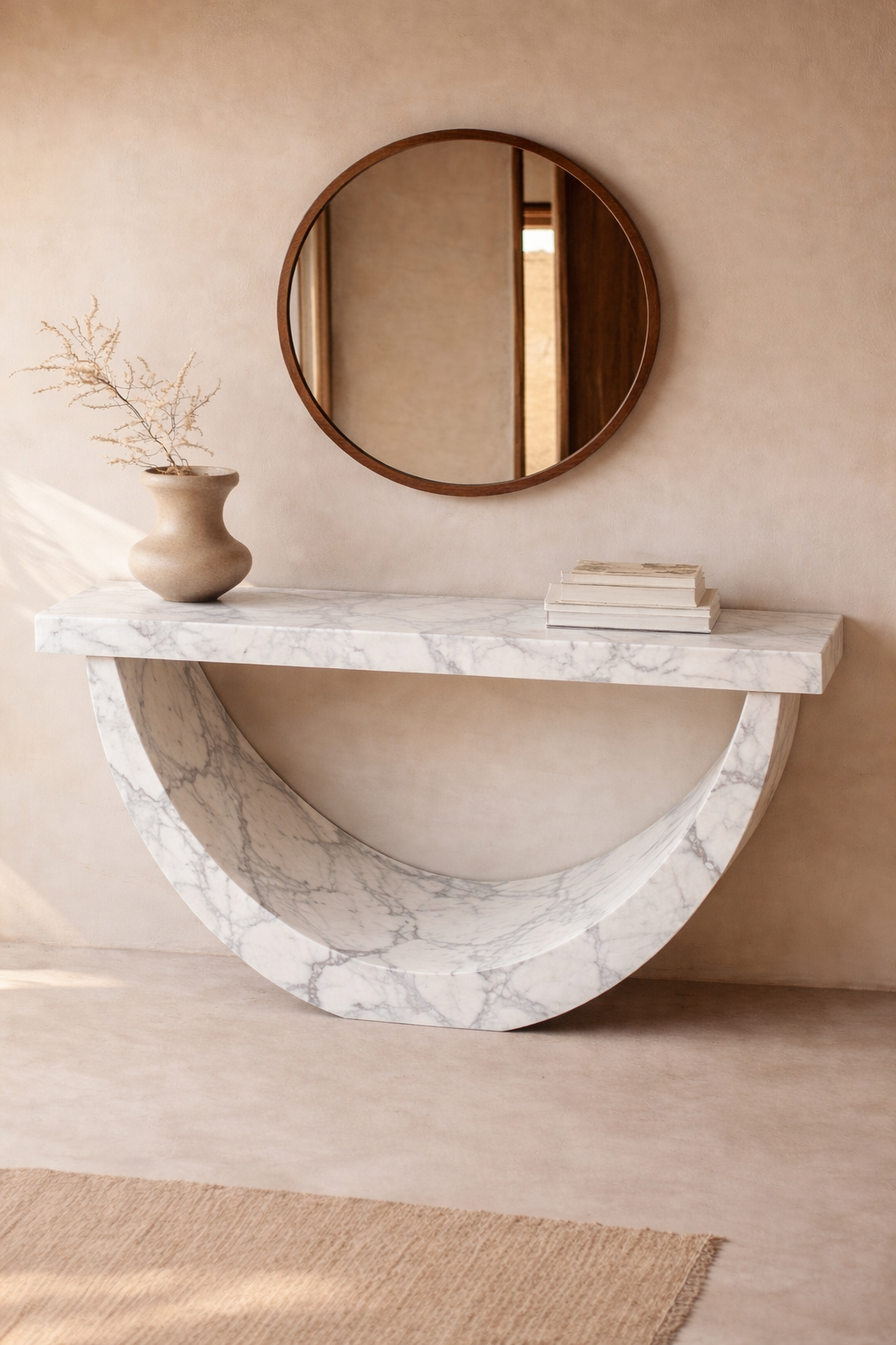 Half-Moon Arch Console Table