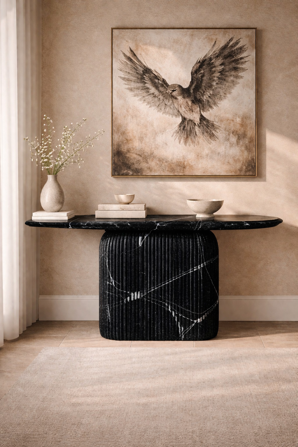 Ebon Crest Console Table