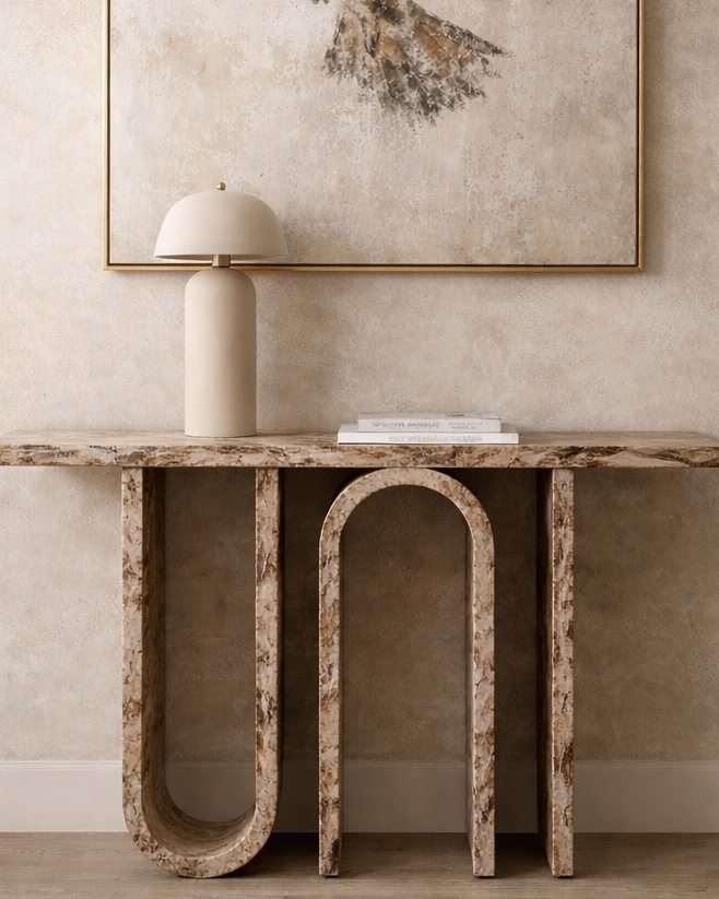 Symmetry Arc Console Table - View 2
