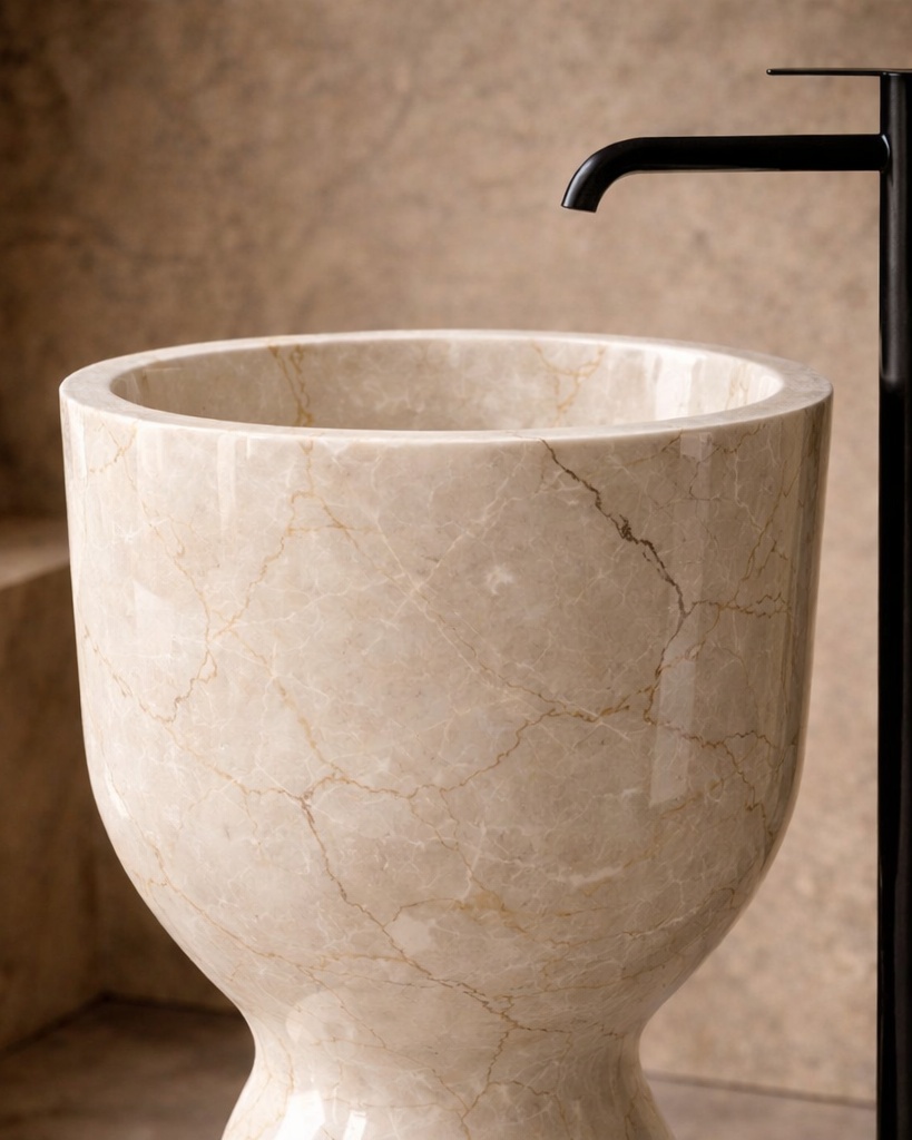 Hourglass Freestanding  Basin - View 2