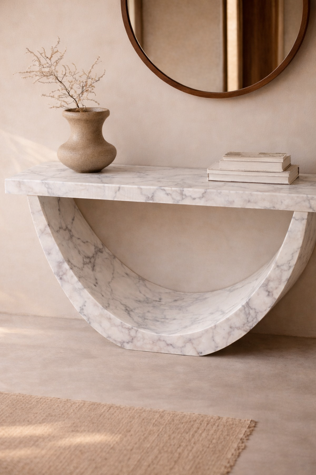 Half-Moon Arch Console Table - View 2