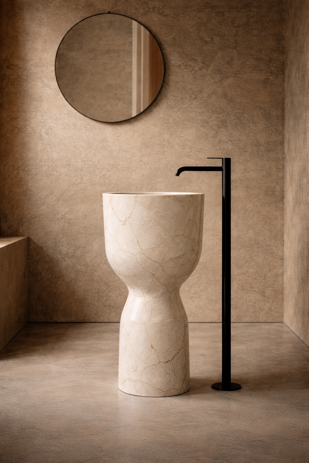 Hourglass Freestanding  Basin