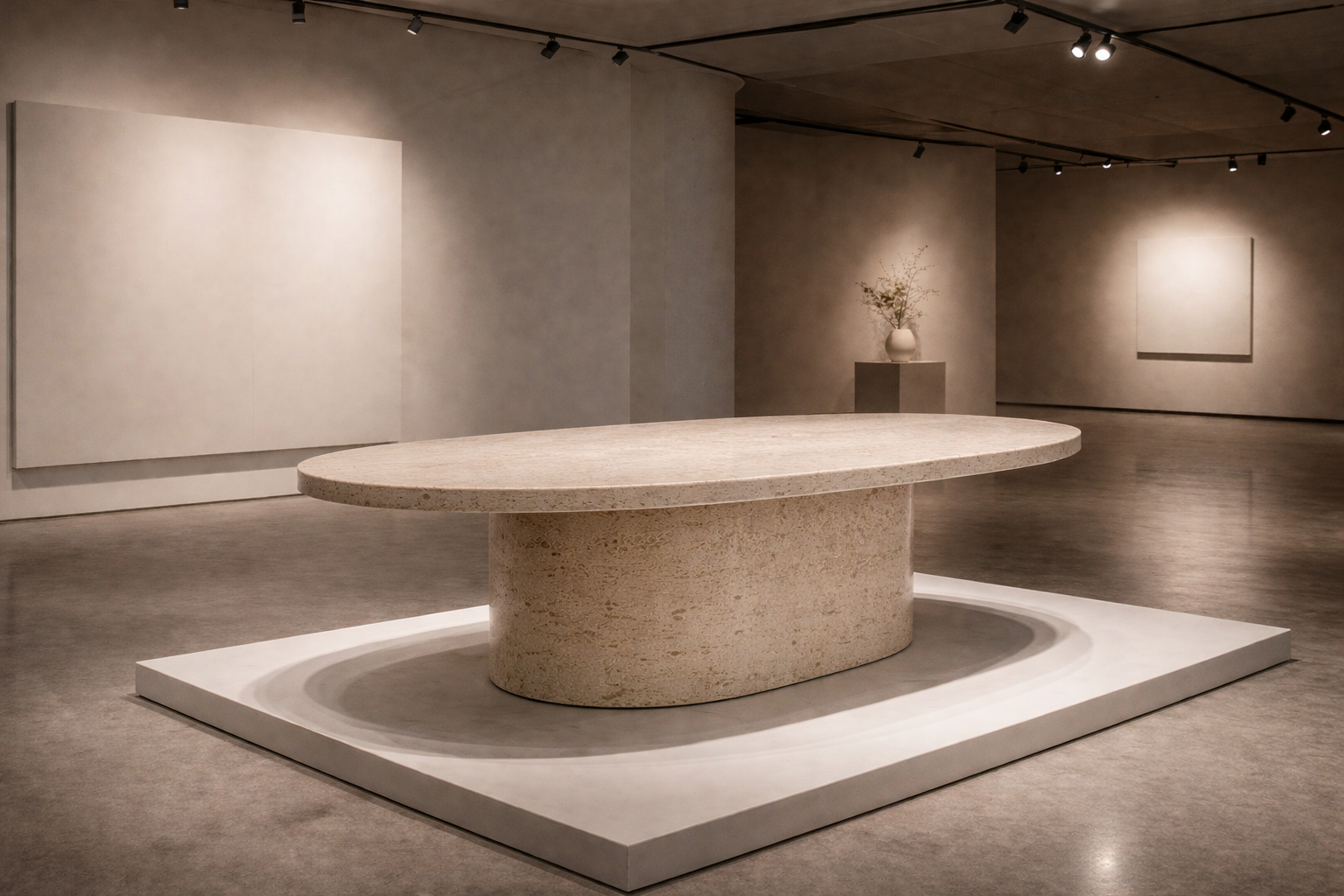Ellipse Core Stone Table