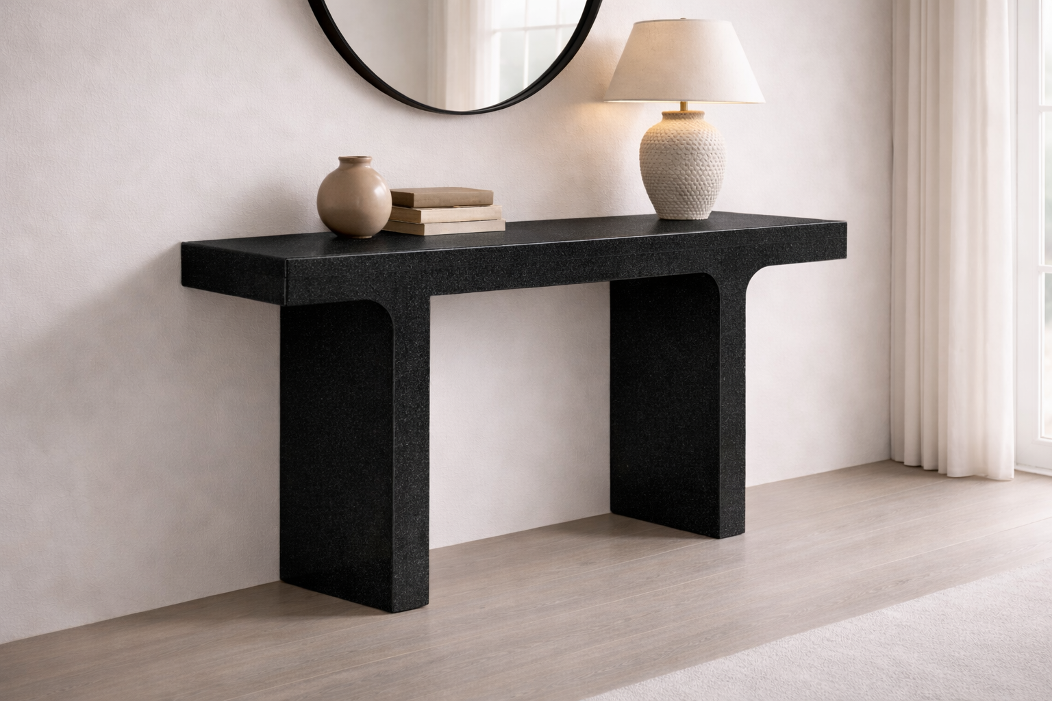 Rectilinear Stone Console - View 2