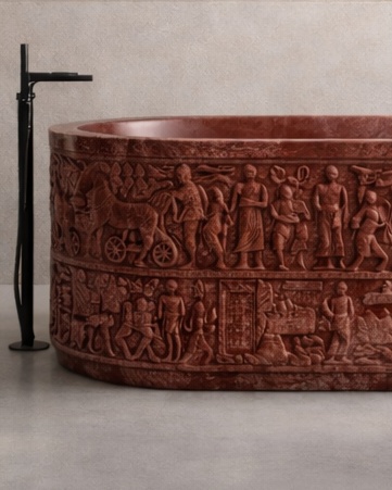 Dynasty  Tub - Draxion Red Stone