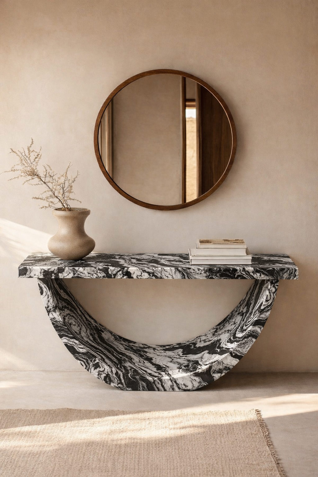 Half-Moon Arch Console Table