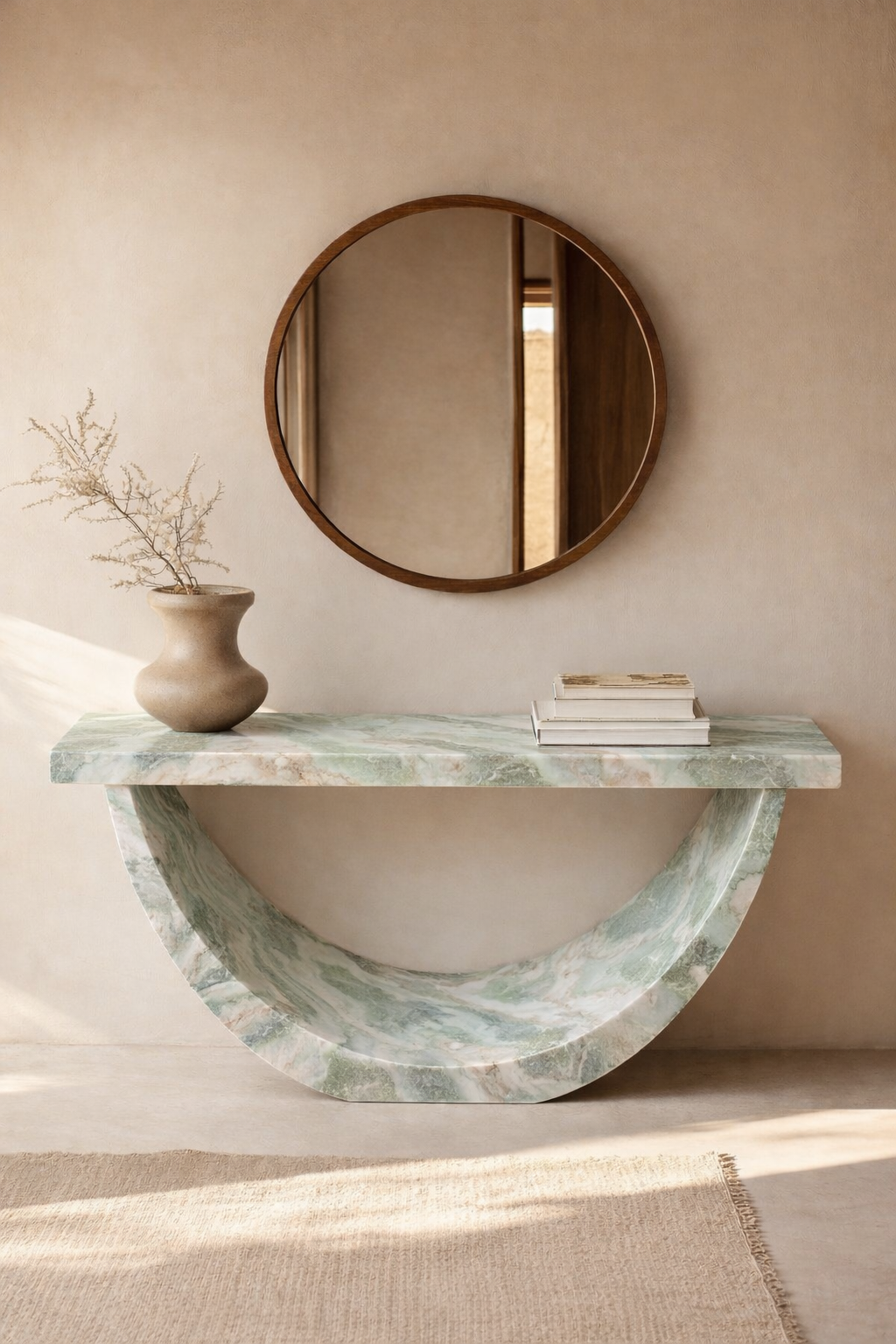 Half-Moon Arch Console Table