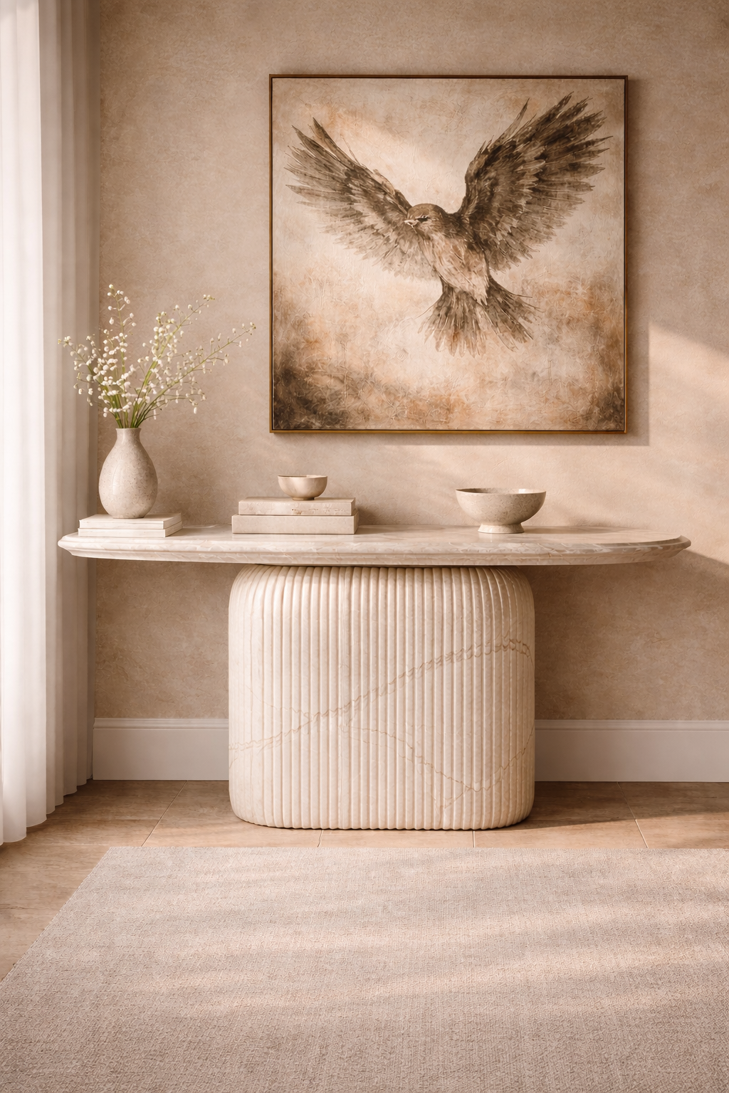 Ebon Crest Console Table