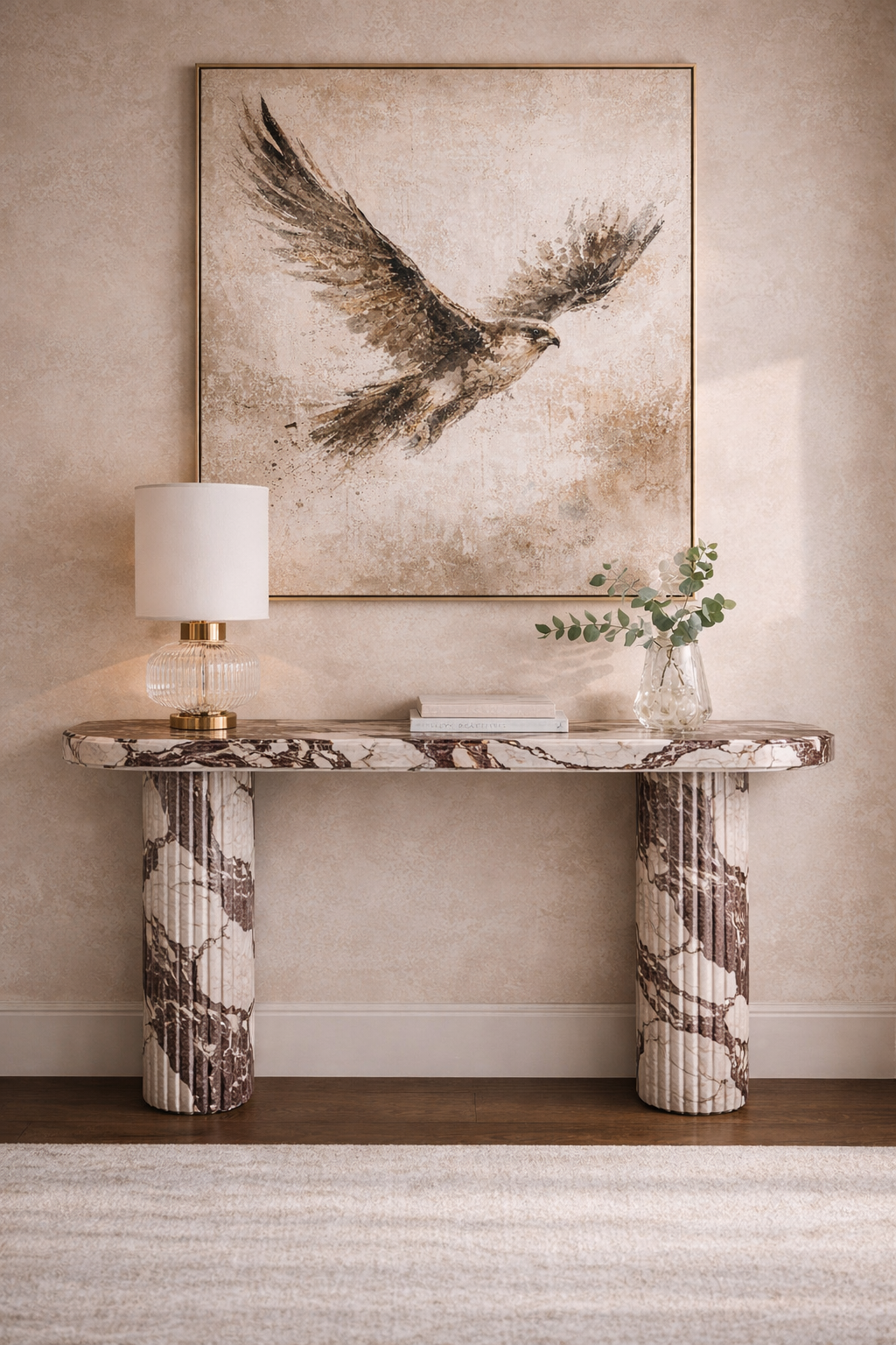 Vertico Fluted Console Table