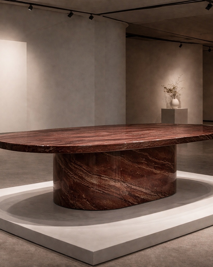 Ellipse Core Stone Table - View 2