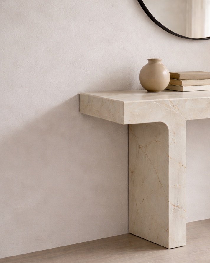 Rectilinear Stone Console - View 3