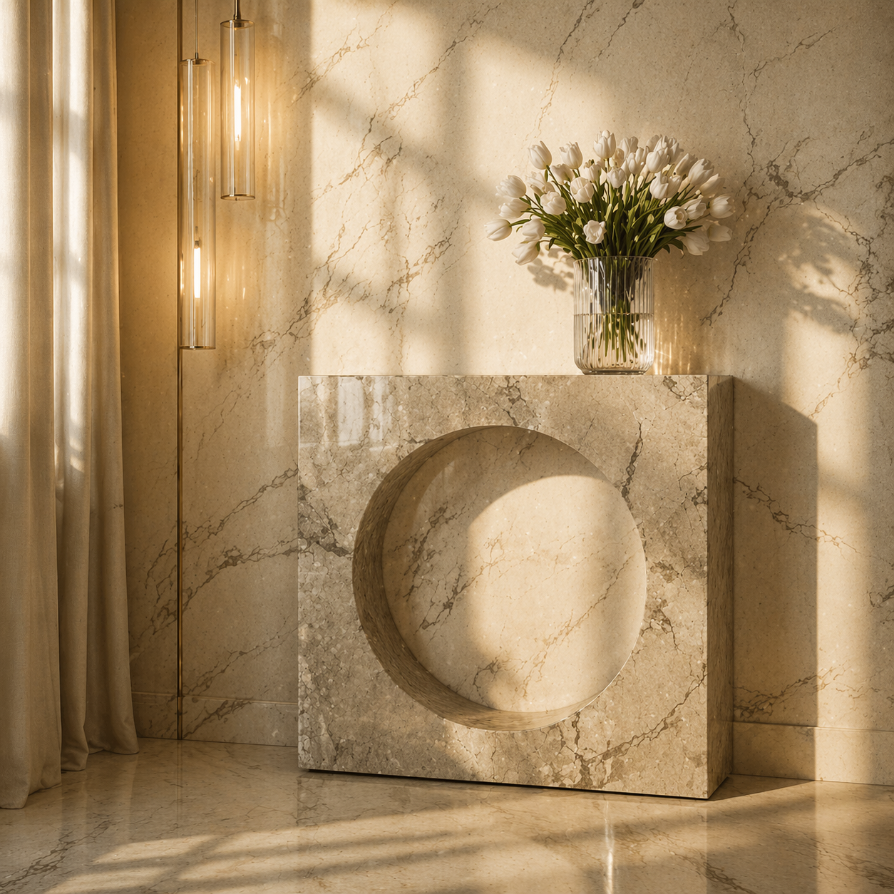 Aurelia Ring Stone Console