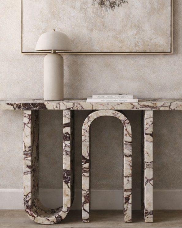 Symmetry Arc Console Table - View 2