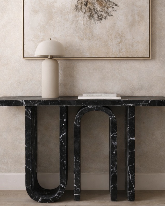 Symmetry Arc Console Table - View 2