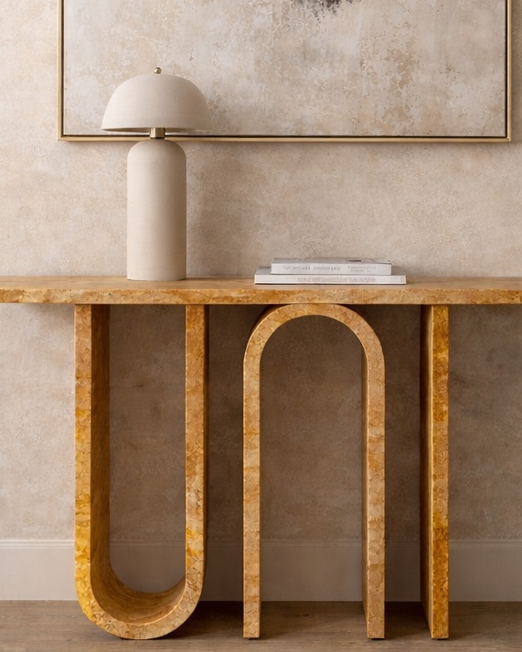 Symmetry Arc Console Table - View 2