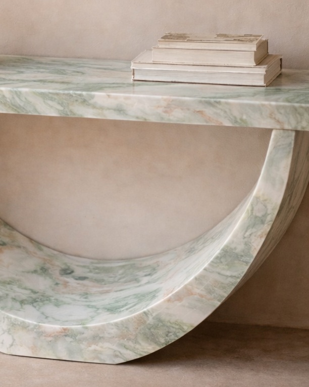 Half-Moon Arch Console Table - View 3