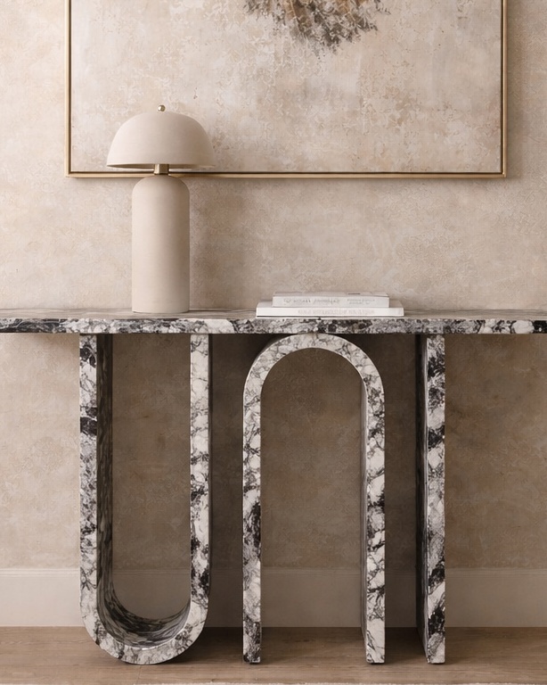 Symmetry Arc Console Table - View 2
