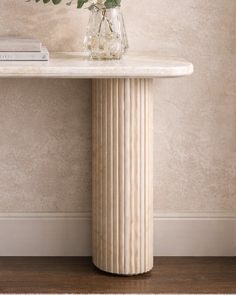 Vertico Fluted Console Table - View 3
