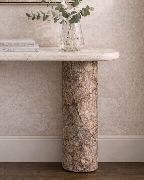 Vertico Fluted Console Table - View 3