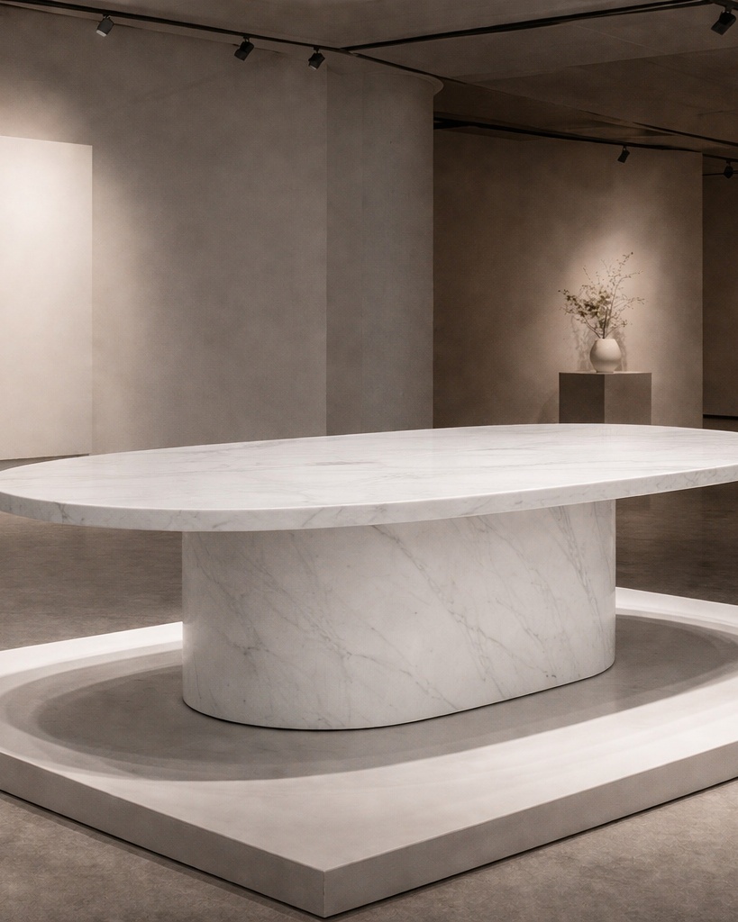 Ellipse Core Stone Table - View 2
