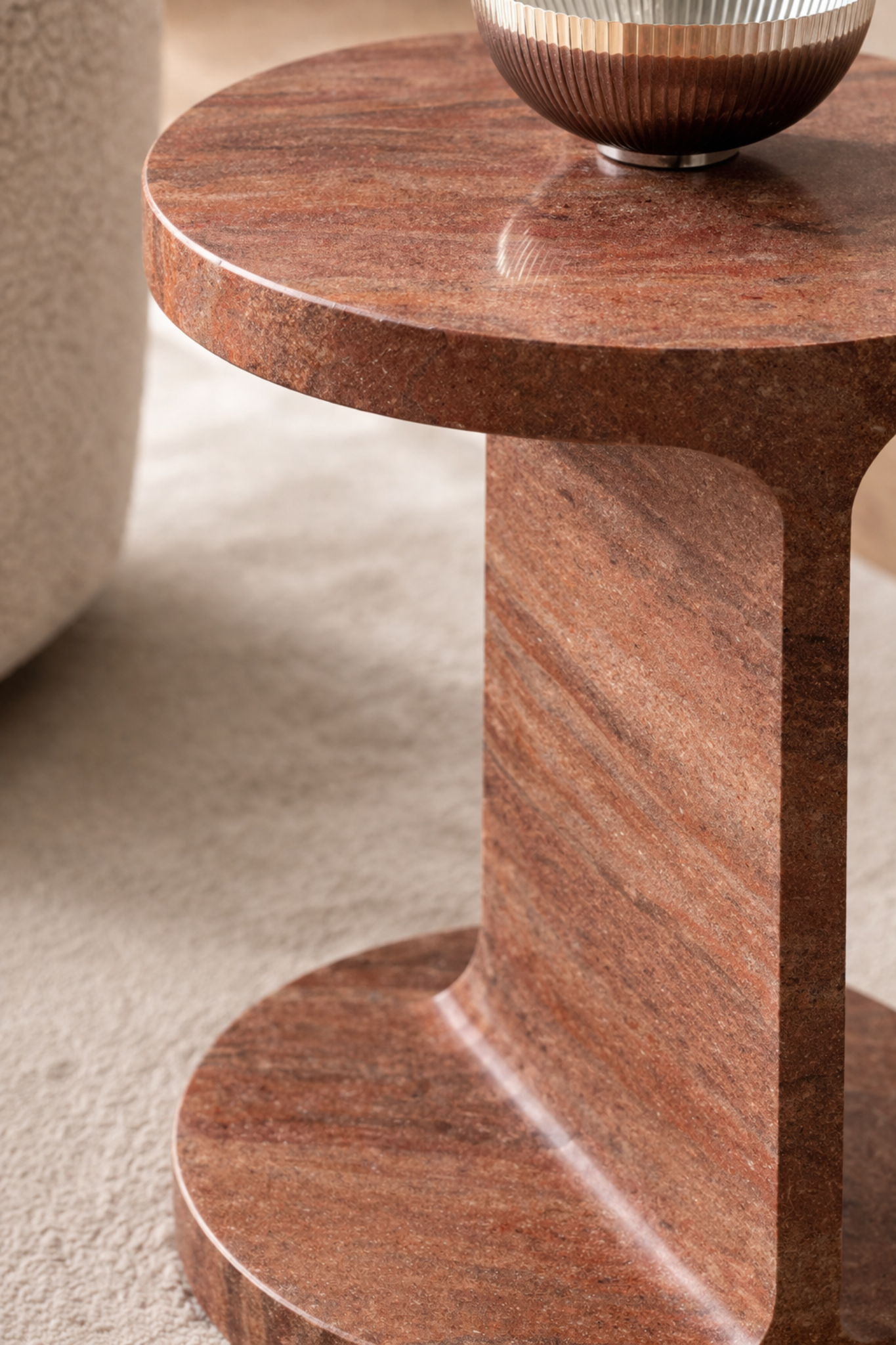 Rust Vein Side Table - View 2
